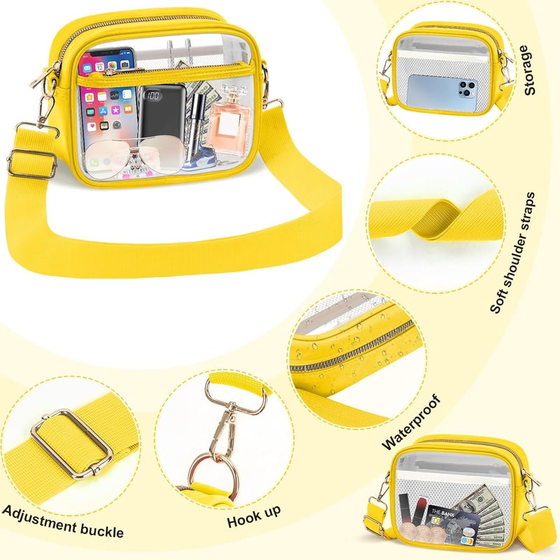 KETIEE Clear Crossbody Bag, Stadium Approved Clear Purse Bag for Concerts Sports Events Festivals - Image 4